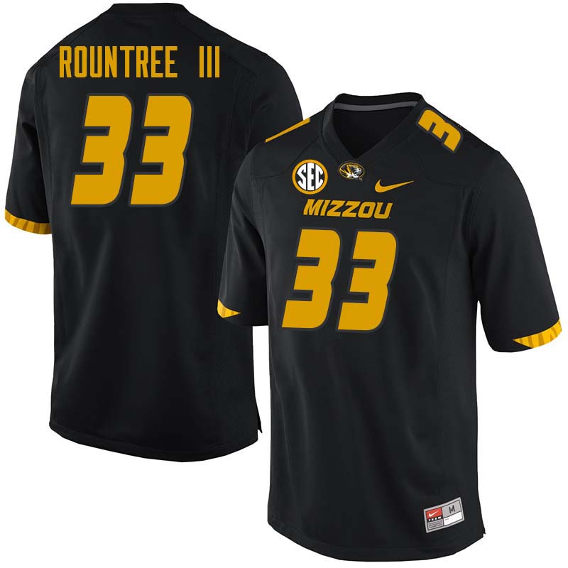Men #33 Larry Rountree III Missouri Tigers College Football Jerseys Sale-Black